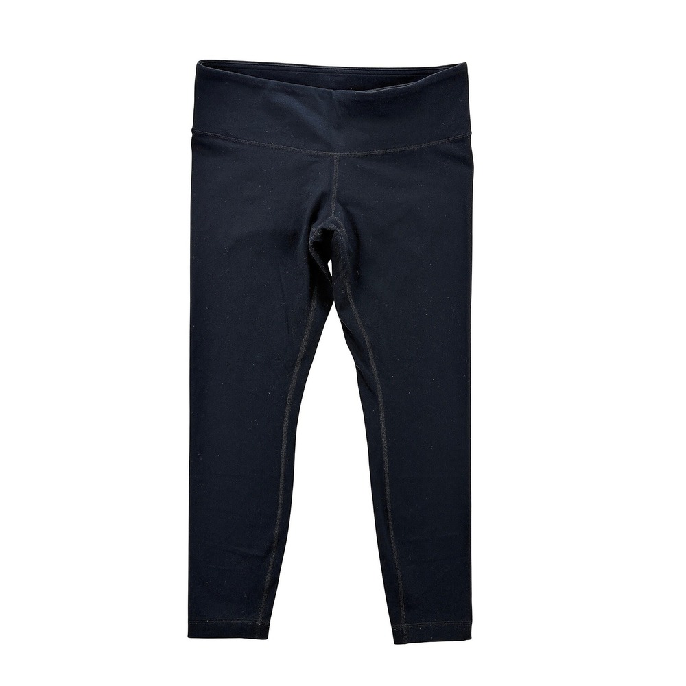 Lululemon Women's 10 Wunder Under Black Leggings 26" Inseam Mid Rise Yoga Pants